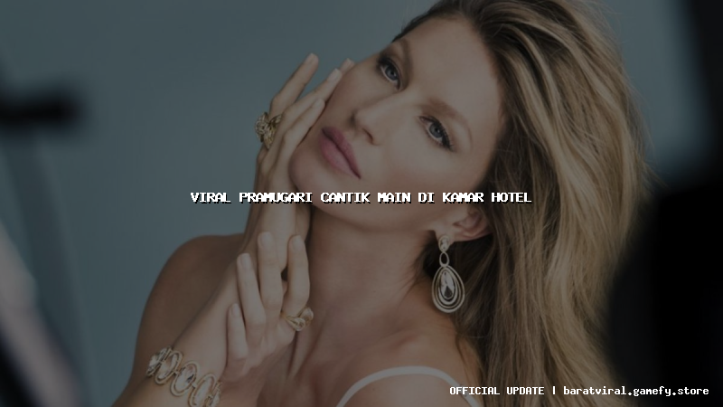viral pramugari cantik main di kamar hotel